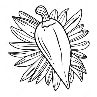 Chili Pepper Coloring Page 65340-53994