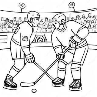 Hockey Rink Coloring Pages