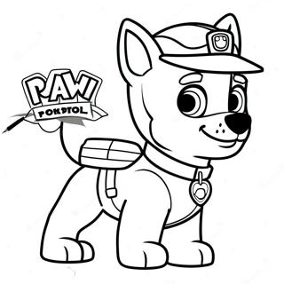 Tracker Paw Patrol Coloring Page 65370-54018