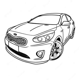 Sporty Kia Car Coloring Page 65381-54026