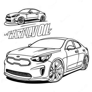 Sporty Kia Car Coloring Page 65381-54027