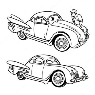 Flying Car Coloring Page 65390-54023