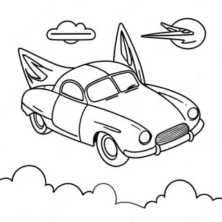 Flying Car Coloring Page 65390-54024