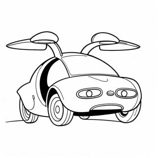 Futuristic Flying Car Coloring Page 65391-54033