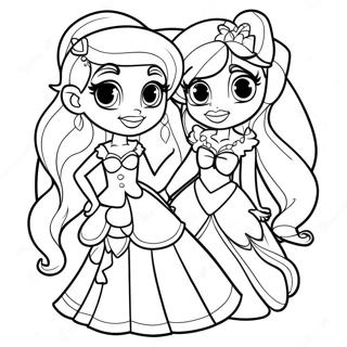 The Dazzlings Coloring Page 65400-54042