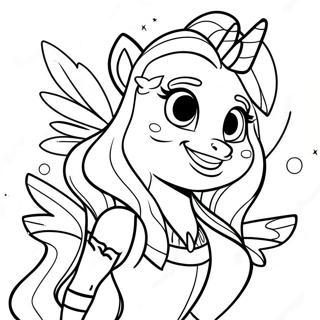 The Dazzlings Coloring Page 65400-54043