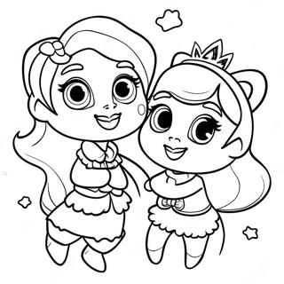 The Dazzlings Coloring Page 65400-54044