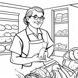 Trader Joe S Friendly Employee Coloring Page 65411-54058