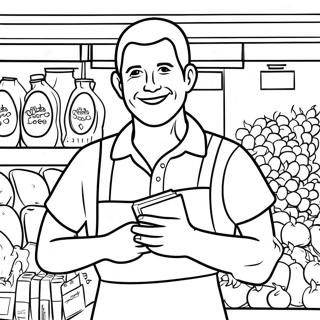 Trader Joe S Friendly Employee Coloring Page 65411-54059