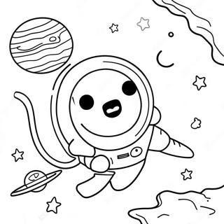 Colorful Space Adventure Coloring Page 65451-54085