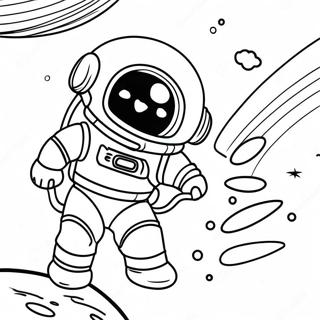 Colorful Space Adventure Coloring Page 65451-54086