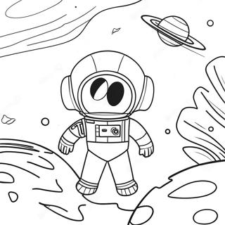 Colorful Space Adventure Coloring Page 65451-54087