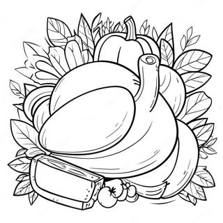 Thanksgiving Themed Math Challenge Coloring Page 65481-54110