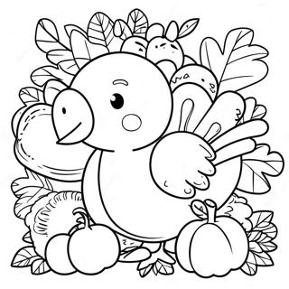 Thanksgiving Themed Math Challenge Coloring Page 65481-54112