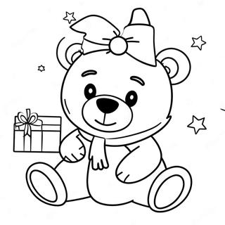 Christmas Bear Coloring Page 65520-54132