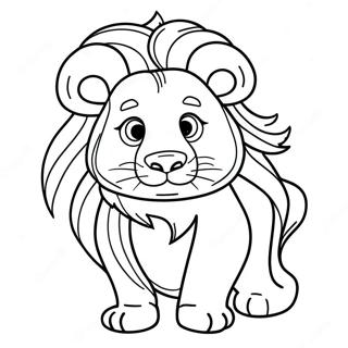 Alex The Lion Coloring Page 65530-54150