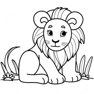 Alex The Lion Coloring Page 65530-54152