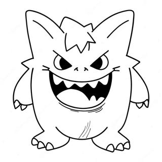 Gengar Coloring Page 6554-5332