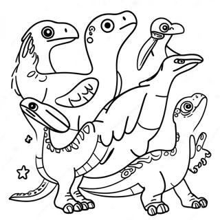 Raptors Coloring Pages