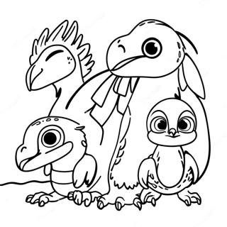 Raptors Coloring Page 65550-54179