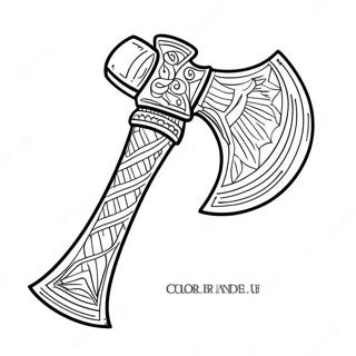 Axe Coloring Page 65570-54172