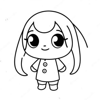 Kawaii Chibi Coloring Page 65590-54191