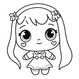 Kawaii Chibi Coloring Page 65590-54192