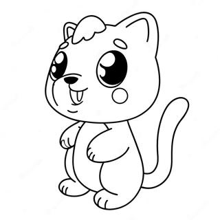 Cute Kawaii Chibi Animal Coloring Page 65591-54197