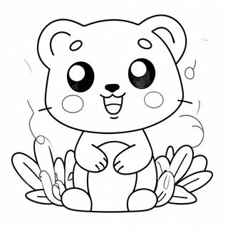 Cute Kawaii Chibi Animal Coloring Page 65591-54200