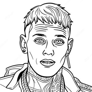 Mgk Coloring Pages