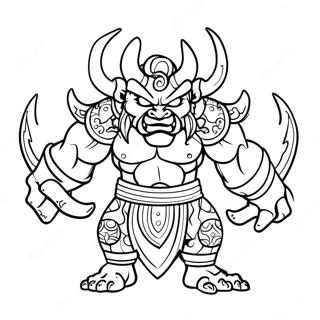 Oni Coloring Pages