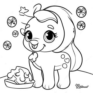 Lisa Frank Christmas Coloring Pages