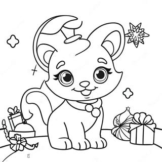 Lisa Frank Christmas Coloring Page 65650-54283