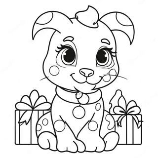 Lisa Frank Christmas Coloring Page 65650-54284