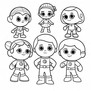 Super Why And Friends Coloring Page 6565-5344