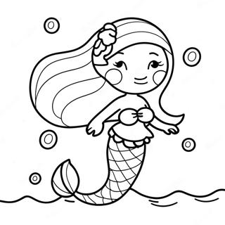 Rainbow Mermaid Coloring Page 65670-54247