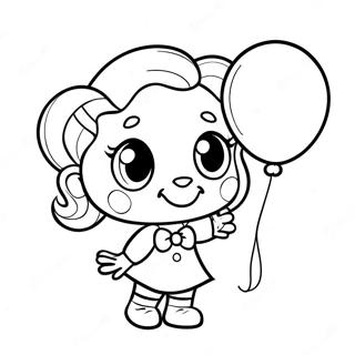 Molly With A Colorful Balloon Coloring Page 65721-57731