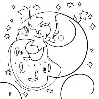 Stars And Moon Coloring Page 65730-54310