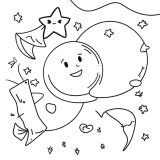 Stars And Moon Coloring Page 65730-54311