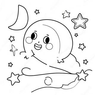 Stars And Moon Coloring Page 65730-54312