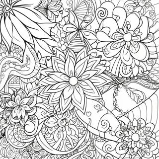 Christmas Zentangle Patterns Coloring Pages