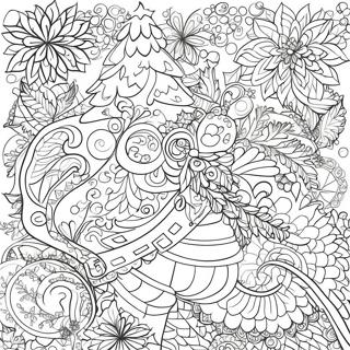 Christmas Zentangle Patterns Coloring Page 65740-54298