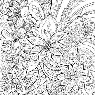 Christmas Zentangle Patterns Coloring Page 65740-54300