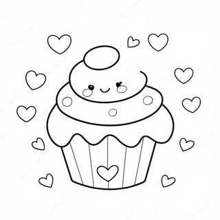 Kawaii Valentines Coloring Pages