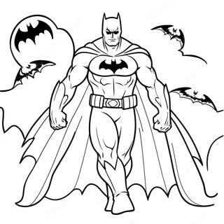 Batman Halloween Coloring Page 65770-54328