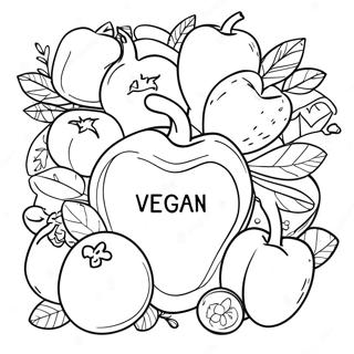 Vegan Coloring Page 65780-54340