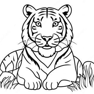 Bengal Tiger Coloring Page 65790-54348