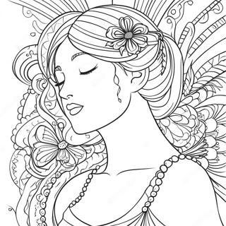 Elegant Grace Coloring Page 65801-54362