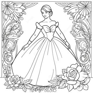 Elegant Grace Coloring Page 65801-54364