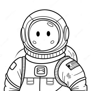 Among Us Dead Astronaut Coloring Page 65811-54366